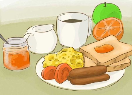 Завтрак рисунок