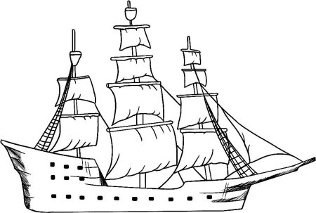 Нарисовать кораблик