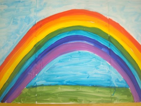 Детский рисунок радуга (52 фото)
