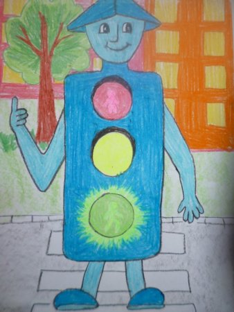 Светофор детский рисунок