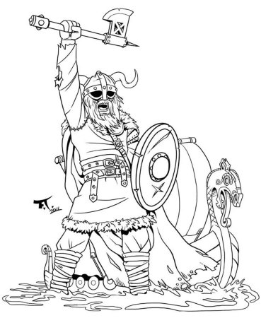 Викинги детские иллюстрации