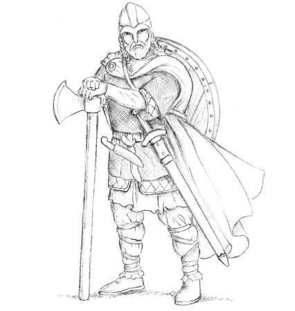 Викинги раскраска для детей