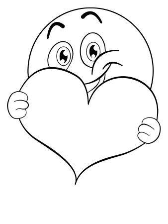 Раскраска сердечко