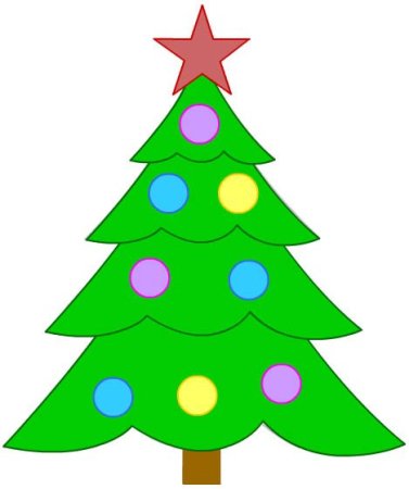 Раскраска елка Новогодняя