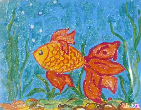 Рисование Золотая рыбка