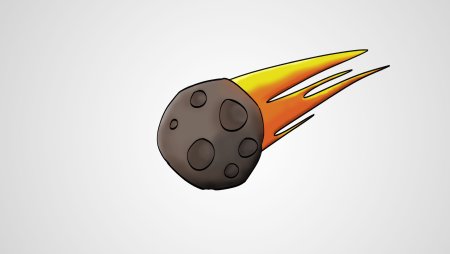 Метеорит мультяшный