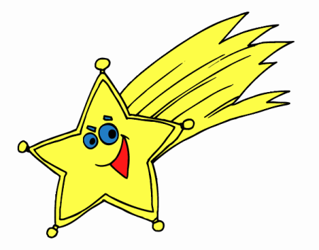 Комета из мультика