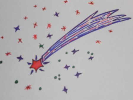 Комета детский рисунок
