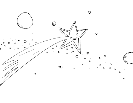 Комета раскраска