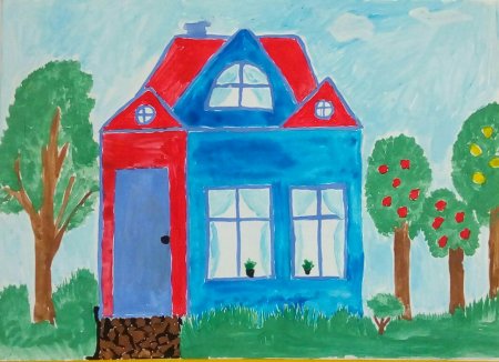 Дом детский рисунок