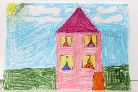 Детский рисунок дом (54 фото)