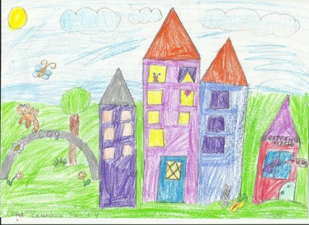 Домик мультяшный