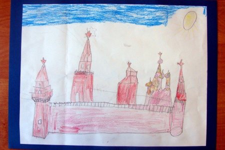 Пластилинография Спасская башня Кремля