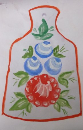 Декоративное рисование Городецкая роспись в подготовительной группе