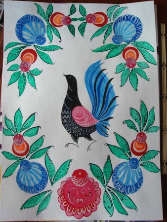 Городецкая роспись 1 класс