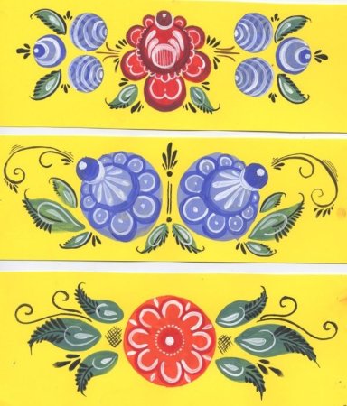 Городецкая роспись кони птицы