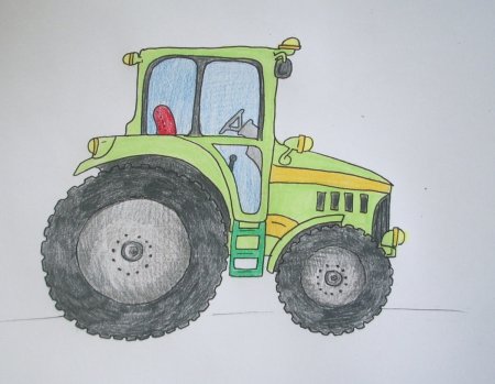 Трактор для рисования для детей