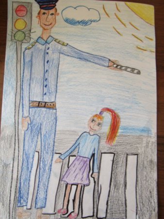 Рисование милиционер