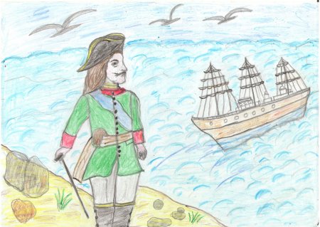 Рисунок к 350 летию Петра первого