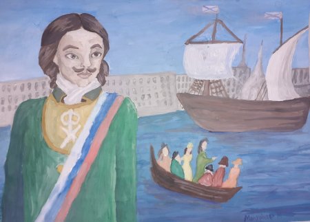 Петр 1 рисунки на конкурс