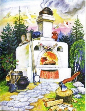 Печка из сказки гуси лебеди
