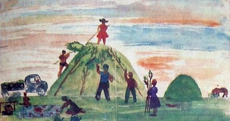 Детские рисунки сенокос