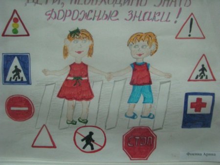Рисование дорожные знаки