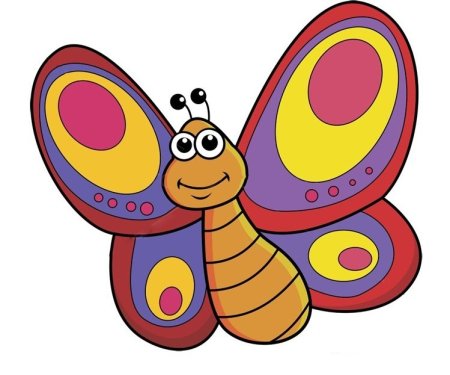 Бабочки мультяшные