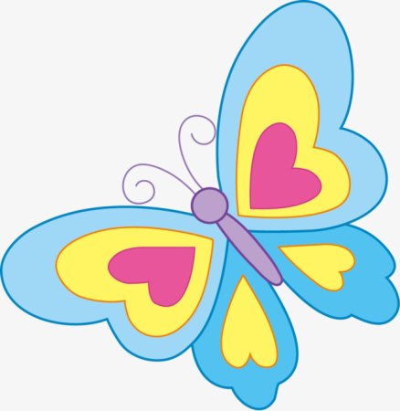 Бабочки мультяшные