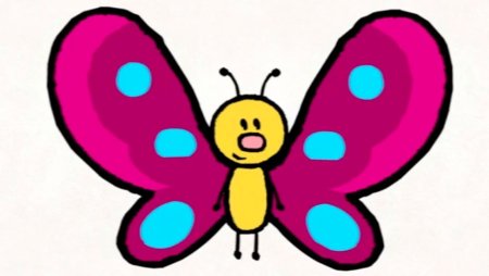 Детские рисунки бабочек