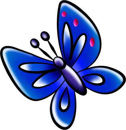 Бабочки мультяшные