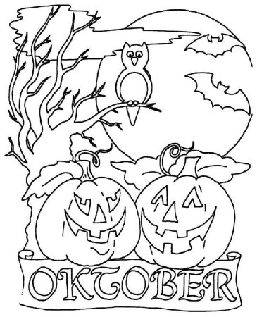 Halloween раскраска