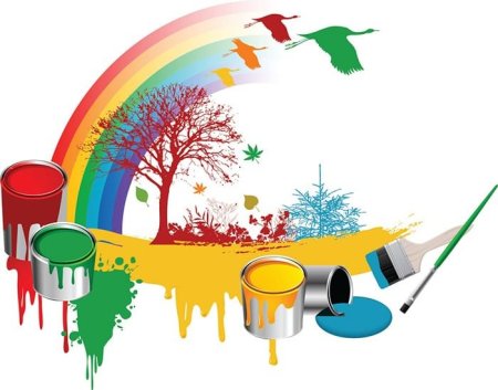 Краски клипарт