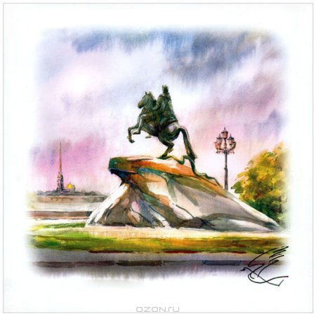 Памятник Петру 1 в Санкт-Петербурге медный всадник иллюстрация