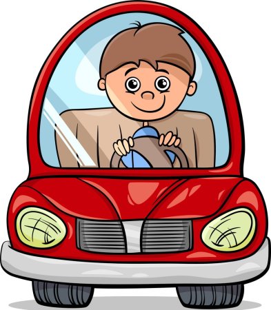 Шофер мультяшный
