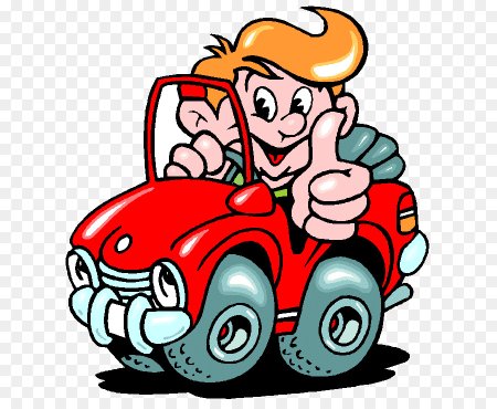 Шофер мультяшка