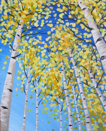 Рисование Березка в старшей группе