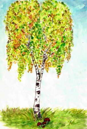 Правополушарное рисование осень