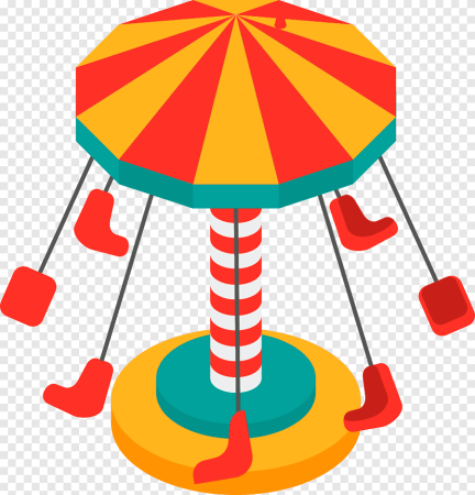 Вектор аттракцион цепочная Карусель