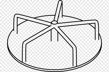 Карусель раскраска для детей