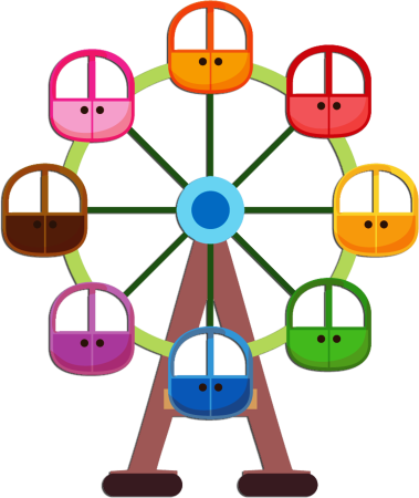 Дети на карусели