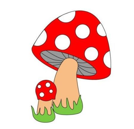 Пластилиновые заплатки мухомор