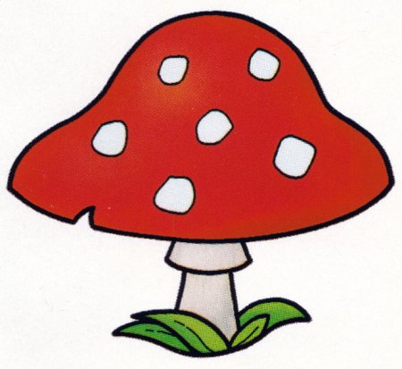 Мухомор раскраска