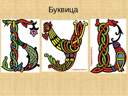 Буквицы древней Руси