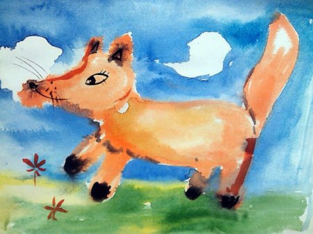 Рисование животных красками