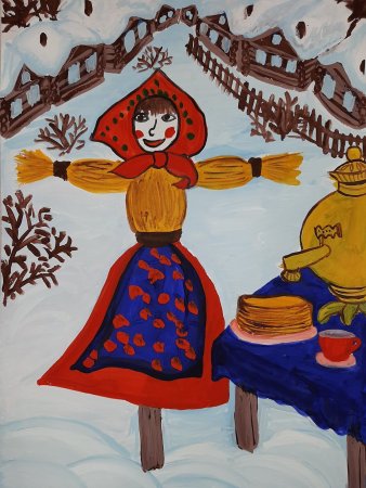 Нарисовать Масленицу