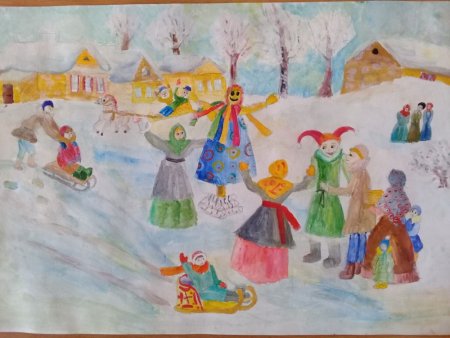 Народные праздники рисунки