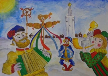 Рисование Масленица