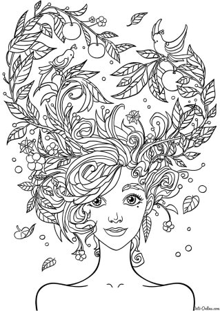 Раскраски девушки