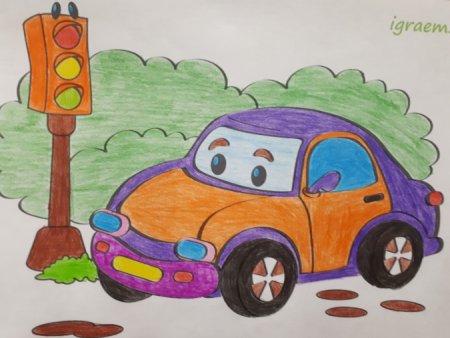 Машина рисунок для детей